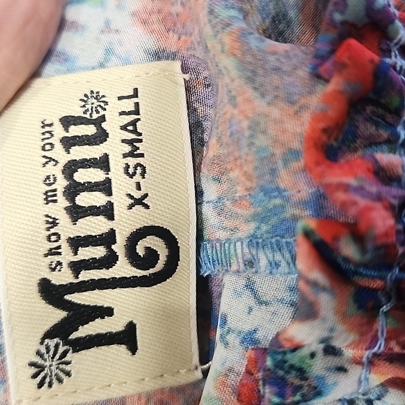 Show Me Your Mumu Roberts Party Pants Multicolor Print Size XS - Picture 8 of 10
